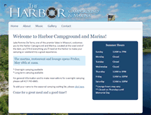 Tablet Screenshot of harborcampgroundandmarina.com